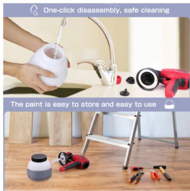 BRAND NEW 800W Electric Spray Gun 1300ML Large Capacity High Power Paint Sprayer 3 Nozzle Sizes Adjustable Power Tools