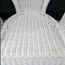 Large White Wicker Armchair - Very Comfortable Image 4