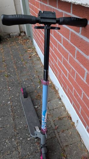 Pink scooter