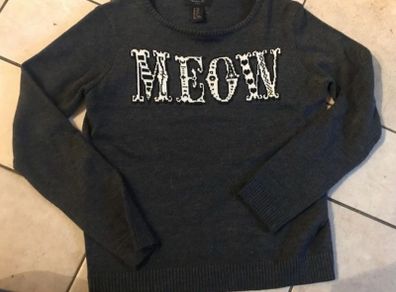 Girls Knitted "MEOW" jumper