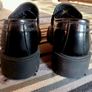Men Pepe Jeans London Black leather loafers mocassins uk 8 eur 42 Image 6