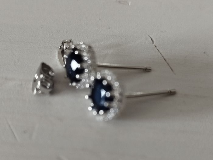 Crystal and Sterling Silver Earrings for Ladies