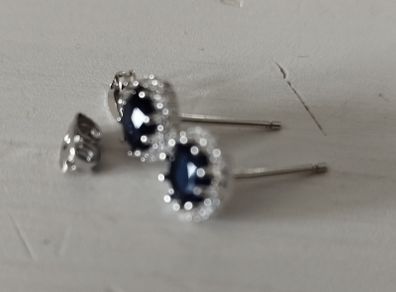 Crystal and Sterling Silver Earrings for Ladies