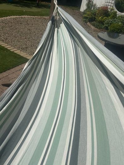 Hammock with wooden stand