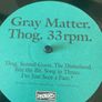 Gray Matter - Thog (Dischord / Promo) Image 3
