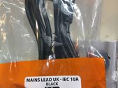 Plug to IEC Power Lead Black 3 Meter