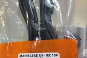 Plug to IEC Power Lead Black 3 Meter