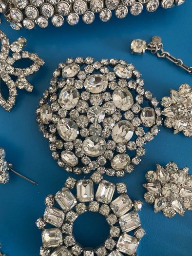 vintage Diamante Jewellery