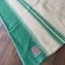 Vintage Foxford wool blanket rare green Image 3