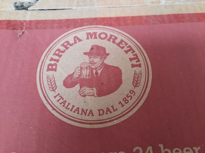 Brand new Birra Moretti pint glasses