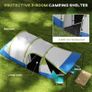 Three Man Two-Room Tent, with Porch and Accessories - Green Image 2