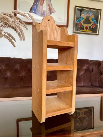 Rustic Decor Wooden Wall Hanging Counter Display Shelf 3 Tier or 4