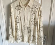NWOT ladies ivory satin with embellishment