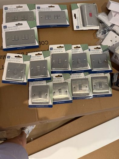 BG nexus electrical sockets and switches