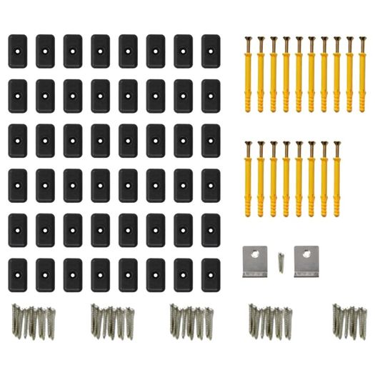 WPC Decking Boards with Accessories Brown and Grey 36 m.sqr 2.2 m