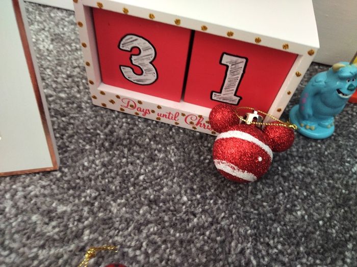 Box Of New as New Disney Christmas Ornaments and Gifts