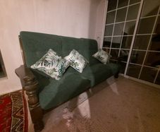 Vintage Solid Oak Couch