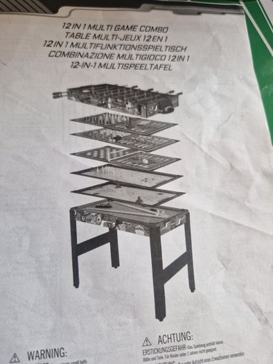 42 inch 12-in-1 Multi Game Table
