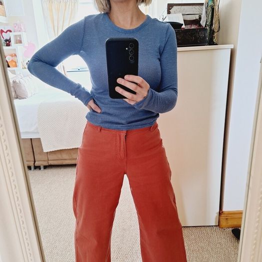 H&M Open Back Blue Jumper