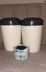 x2 Tommee Tippee Nappy bins