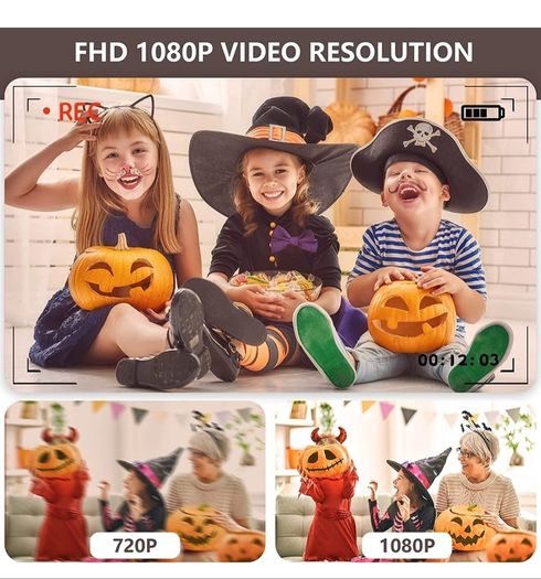 Digital Camera,Jckduhan Vlogging Camera with 32G Memory Card FHD 1080P 16X Digital Zoom