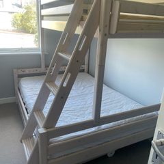 Flexa single over double bunk bed