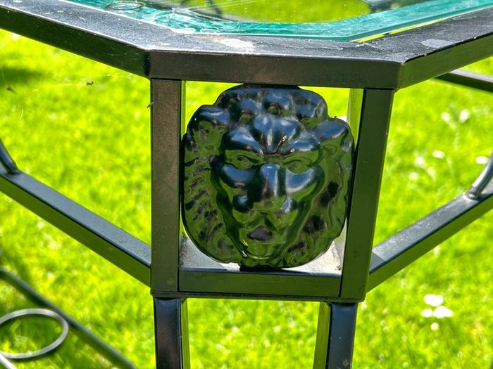 Glass top table