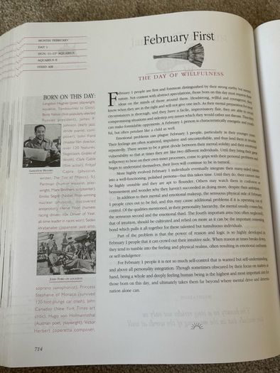 Large Rare Book The Secret Language of Birthdays