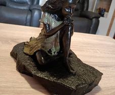 Irish bronze Genesis figurine