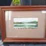 Nice pair of Vintage (1984) framed Minature Watercolour Paintings signed be the Artist Image 2