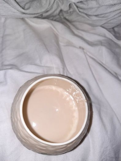 Belleek honey pot
