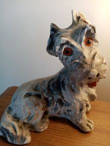 Antique dogs and ducks