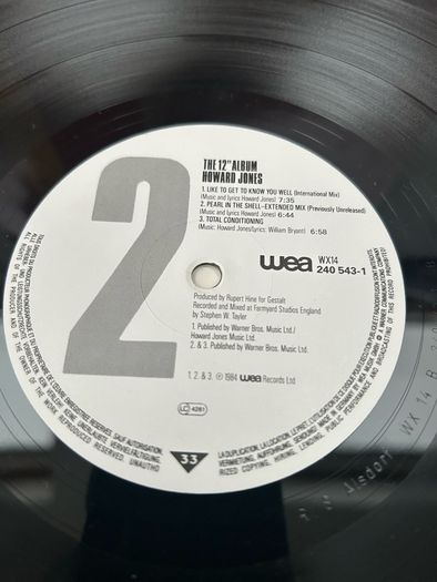 Howard Jones  The 12 Inch Album Lp 1984
