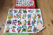 Vintage Two 1970's Alphabet and Numbers Floor Puzzles