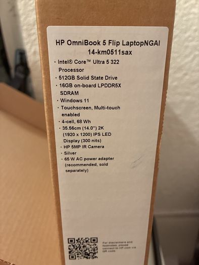 Hp Omni Book Flip 5 14" 512g