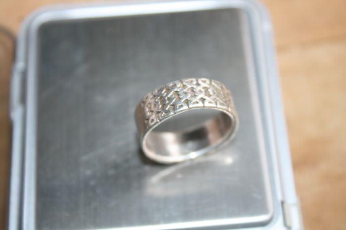 Vintage Sterling Silver 925 Irish Celtic Knot Band Ring
