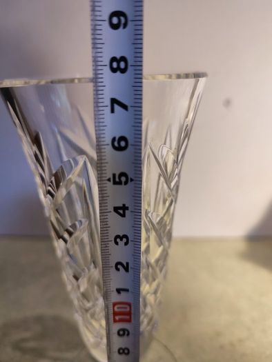 Vintage Waterford Lismore Footed Vase, 7" Tall Vase, Beautiful Crystal Vase, Signed Waterford Crystal, Mint CONDITION. No.28