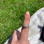 White gold diamond ring size N Image 4