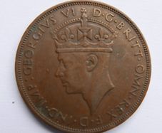 Jersey 1/12 Shilling Coin - King George VI - Shield - 1937 - 1947