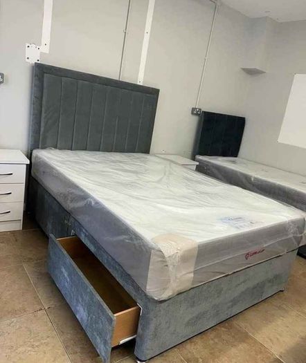 New double bed frame with memory foam mattress for sale - Best price In Town - Free shipping