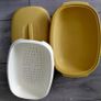 Vintage 1970s TUPPERWARE Vegetable/Rice Steamer - Harvest Gold Image 3