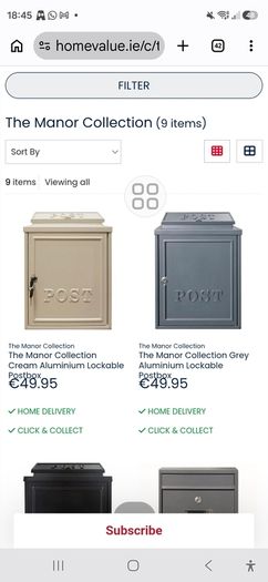 Aluminum post box