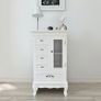Cabinet with 5 Drawers 2 Shelves White Image 5
