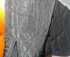 Beautiful fourth arc long quilted coat