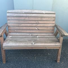 wooden outdoor bench
