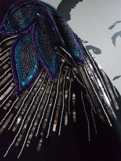 ASOS Sequin Embellished Open Back Dress