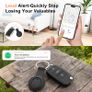Air Tracker Tags-4 Pack, Bluetooth Tracker Works with Apple Find My APP (iOS Only), Smart Tag with Protective Case, Keys Finder and Item Finder for Luggage, Backpack, Suitcases, Replaceable Battery Image 3