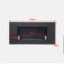 43 Inch Wall Mount Rectangular Ethanol Fireplace Stainless Steel Heater Image 4
