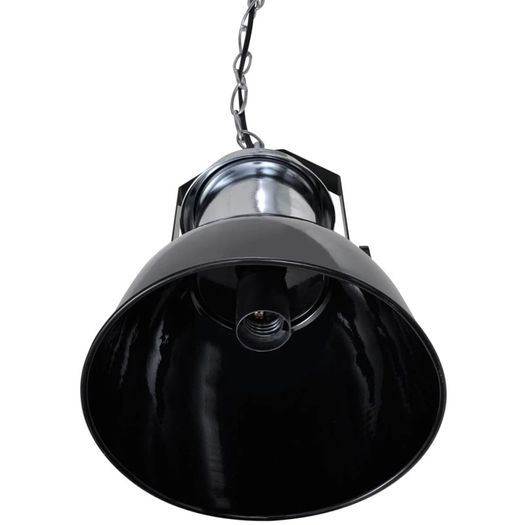 Ceiling Lamp 2 pcs Height-adjustable Modern Black Metal