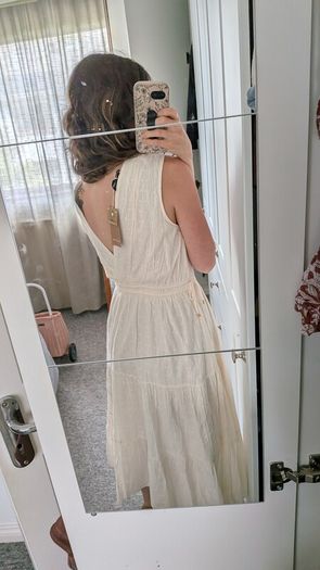 Monoprix Cream Dress (UK6/8)